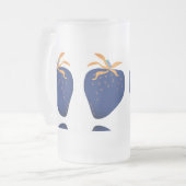 CANECA VIDRO FOSCO - DESIGN ABSTRATO MATGLAS BIERPUL (Voorkant links)