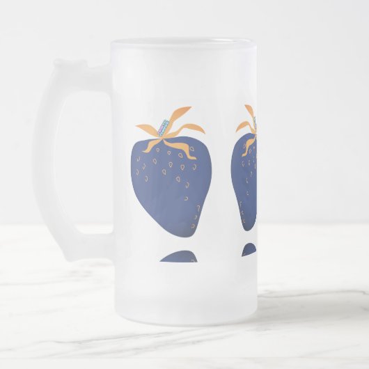 CANECA VIDRO FOSCO - DESIGN ABSTRATO MATGLAS BIERPUL (Links)