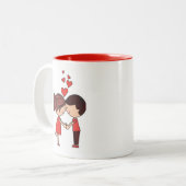 Caneca "Você Me Faz Bem" Tweekleurige Koffiemok (Voorkant links)