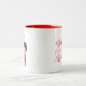 Caneca "Você Me Faz Bem" Tweekleurige Koffiemok (Center)