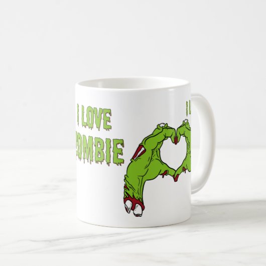 caneca Zombie Love Koffiemok (Voorkant rechts)
