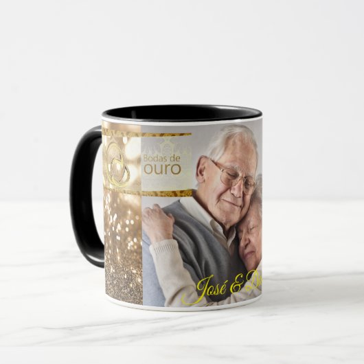 Canecas Bodas De Ouro 50 Anos Casamento Personal Mok (Voorkant links)