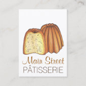 Canelé French Pastry Chef Pâtisserie Bakery Café Visitekaartje (Voorkant)