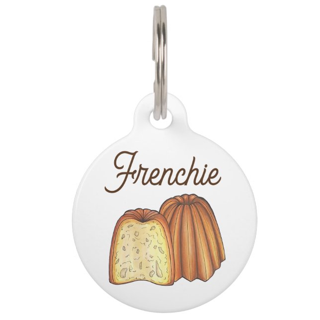 Canelé French Pastry Chef Pâtisserie Bakery Food Huisdierpenning (Voorkant)