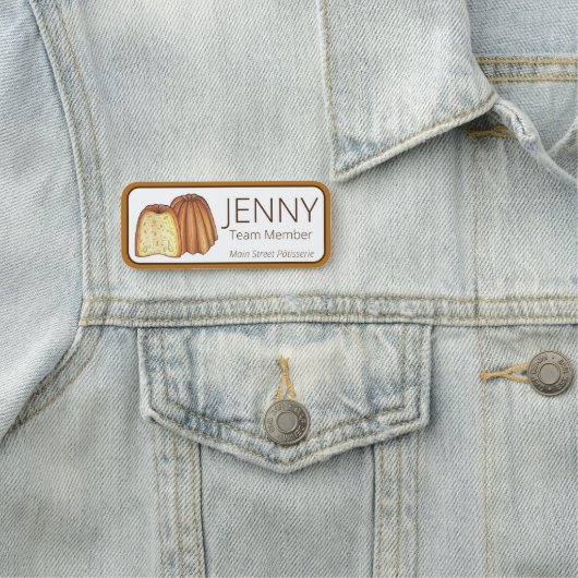 Canelé French Pastry Chef Pâtisserie Bakery Food Naamplaatje (In situ)