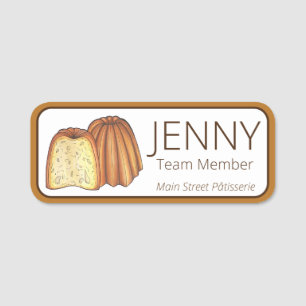 Canelé French Pastry Chef Pâtisserie Bakery Food Naamplaatje