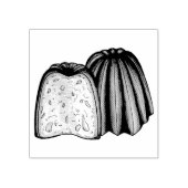 Canelé French Pastry Chef Pâtisserie Bakery Food Rubberstempel (Afrduk)