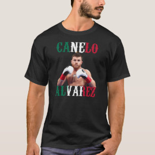 Canelo Alvarez Mexico Flag   T-shirt