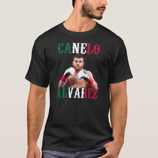 Canelo Alvarez Mexico Flag T-shirt (Voorkant)