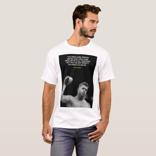 Canelo Alvarez quotes T-Shirt (Voorkant volledig)