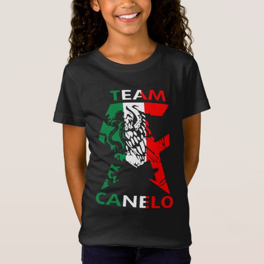 Canelo Mannen S Mexico Flag Alvarez Boxing T-shirt (Voorkant)