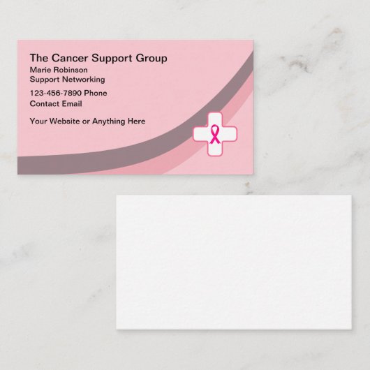 Caner Support Group Network-Visitekaartjes Visitekaartje (Voorkant / Achterkant)