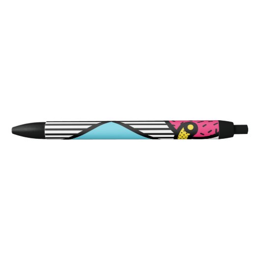 Caneta Brilho Fashion 80s e 90s v01 Zwarte Inkt Pen (Voorkant)