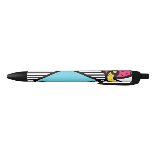 Caneta Brilho Fashion 80s e 90s v01 Zwarte Inkt Pen (Bodem)