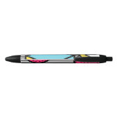 Caneta Brilho Fashion 80s e 90s v01 Zwarte Inkt Pen (Achterkant)