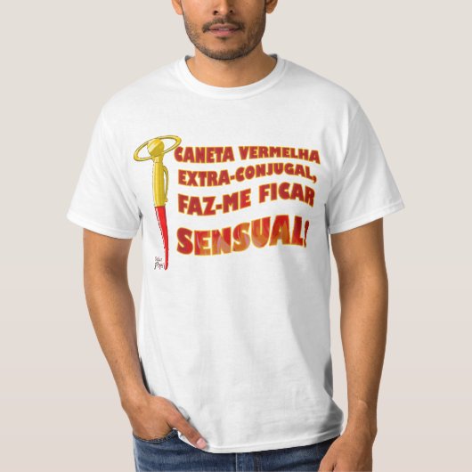 Caneta Vermelha Extra-Conjugal T-shirt (Voorkant)