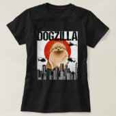 Canezilla Dogzilla Japanese Pomeranian T-shirt (Design voorkant)