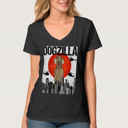 Canezilla Dogzilla Japans Wei Marana T-shirt (Voorkant)