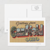 Canfield, Ohio - Large Letter Scenes Briefkaart (Voorkant / Achterkant)