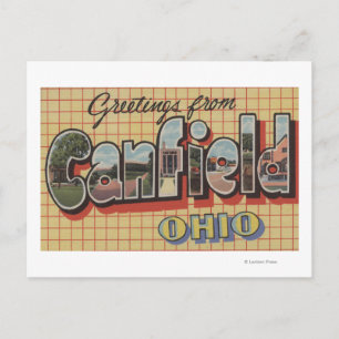 Canfield, Ohio - Large Letter Scenes Briefkaart