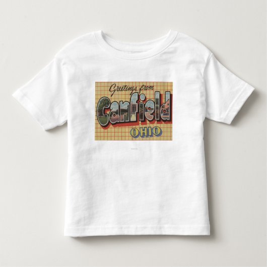 Canfield, Ohio - Large Letter Scenes Kinder Shirts (Voorkant)