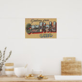 Canfield, Ohio - Large Letter Scenes Poster (Keuken)