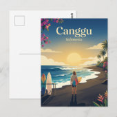 Canggu Beach Indonesië Briefkaart (Voorkant / Achterkant)