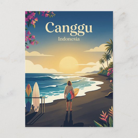 Canggu Beach Indonesië Briefkaart (Voorkant)