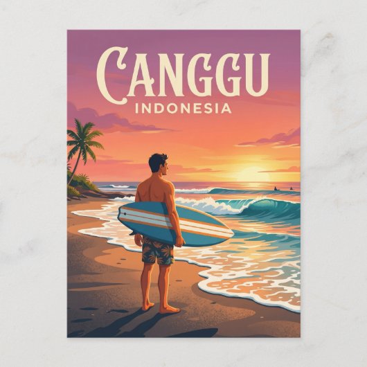 Canggu Indonesië Briefkaart (Voorkant)