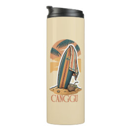 Canggu Sunset Surf – Vintage Tropical Beach Vibes Thermosbeker