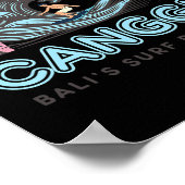 Canguu - Li's Surf Paradise - Indonesia Surfing Fa Poster (Hoek)