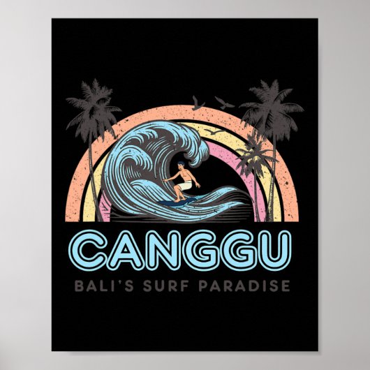 Canguu - Li's Surf Paradise - Indonesia Surfing Fa Poster (Voorkant)