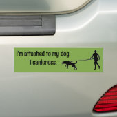 Canicross - Bevestigd aan My Dog McNab Bumpersticker (Op auto)