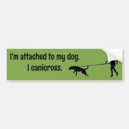 Canicross - Bevestigd aan My Dog McNab Bumpersticker