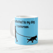 Canicross - Gehecht aan My Dog GSD Koffiemok (Voorkant links)