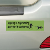 Canicross - Mijn running partner McNab Bumpersticker (Op auto)