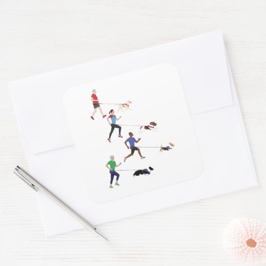 Canicross Quartet Sticker (Envelop)