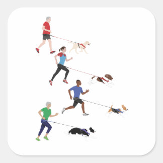 Canicross Quartet Sticker