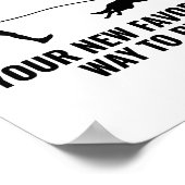 Canicross Trail Runner Dog Sport Outdoor Poster (Hoek)