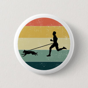 Canicross Trail Runner Dog Sport Ronde Button 5,7 Cm