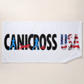 Canicross USA Beach Towel Strandlaken (Voorkant)