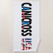 Canicross USA Beach Towel Strandlaken (Voorkant)