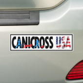 Canicross USA Bumpersticker (Op auto)