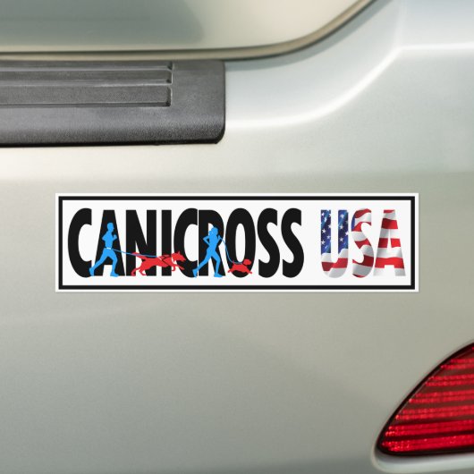 Canicross USA Bumpersticker (Op auto)