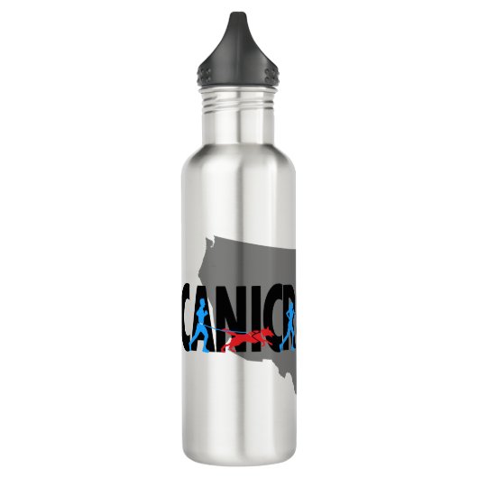 Canicross USA Map Water Bottle Waterfles (Links)