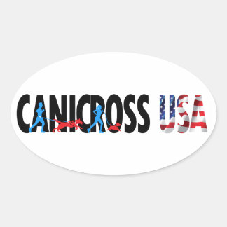 Canicross USA Ovale Sticker
