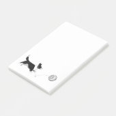 Canicula Corgi-laptop Post-it® Notes (Schuin)