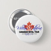 Canidian Royal Tour - William & Kate 2011 Ronde Button 5,7 Cm (Voorkant /achterkant)