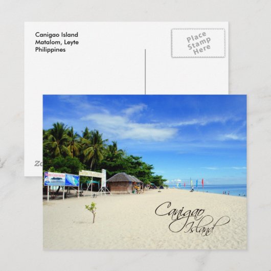 Canigao Island, Filipijnen Briefkaart (Voorkant / Achterkant)