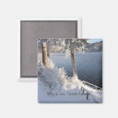 Canim Lake, British Columbia in Winter Magneet (Voorkant / Achterkant)